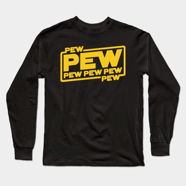 Pew Wars Long Sleeve T-Shirt by Astroman_Joe